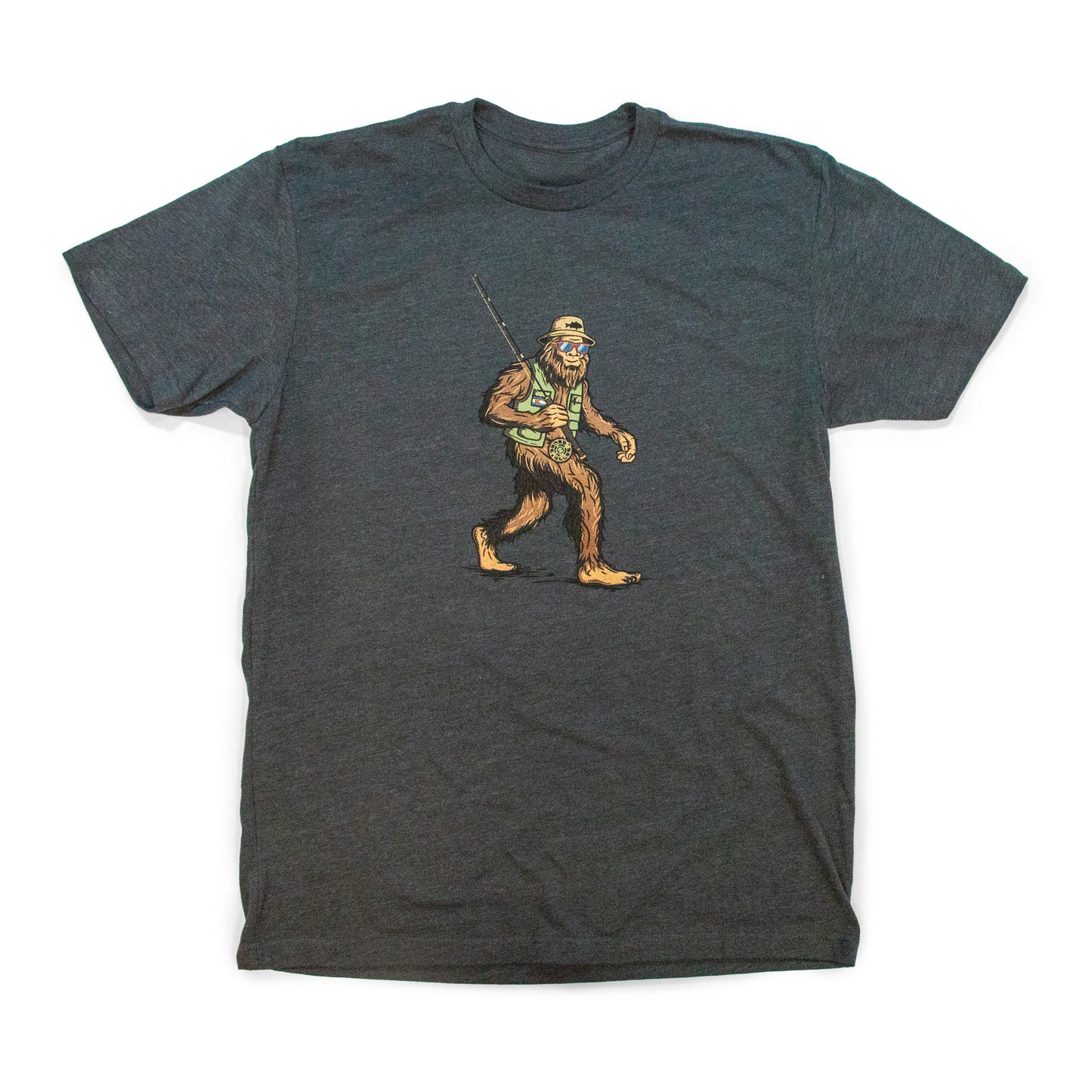Men’s Colorado Bigfoot Fishing T-Shirt navy front view