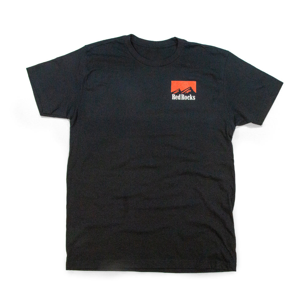 Men’s Red Rocks T-Shirt black front view