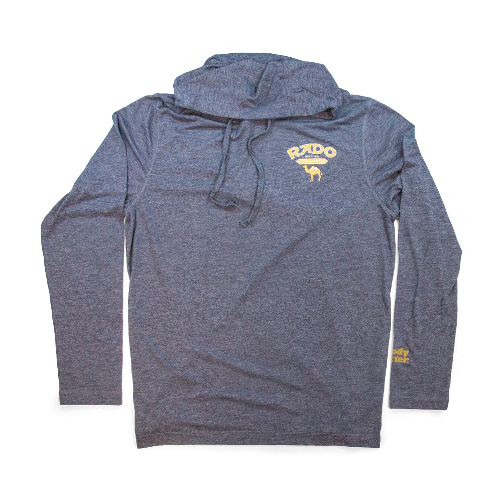 Men’s Rado Camel Hooded T-Shirt black front view