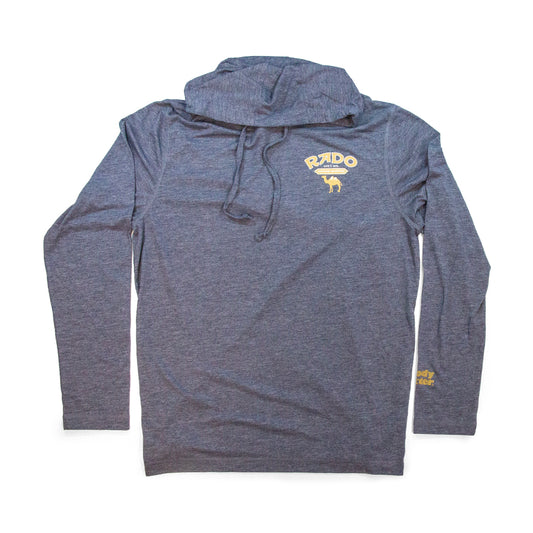 Men’s Rado Camel Hooded T-Shirt black front view