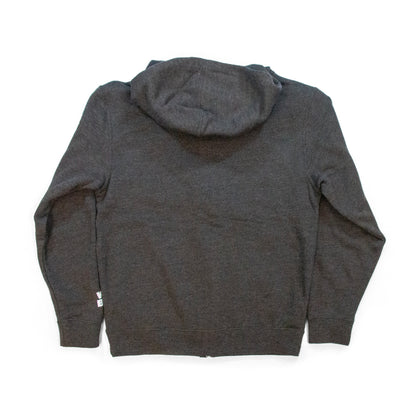 Kids Colorado Mountains Zip Hoodie black back view