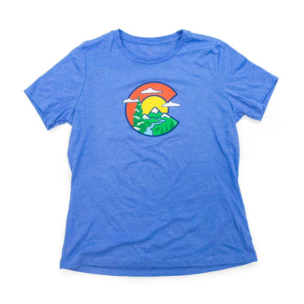 Women’s Colorado Clouds T-Shirt black front view