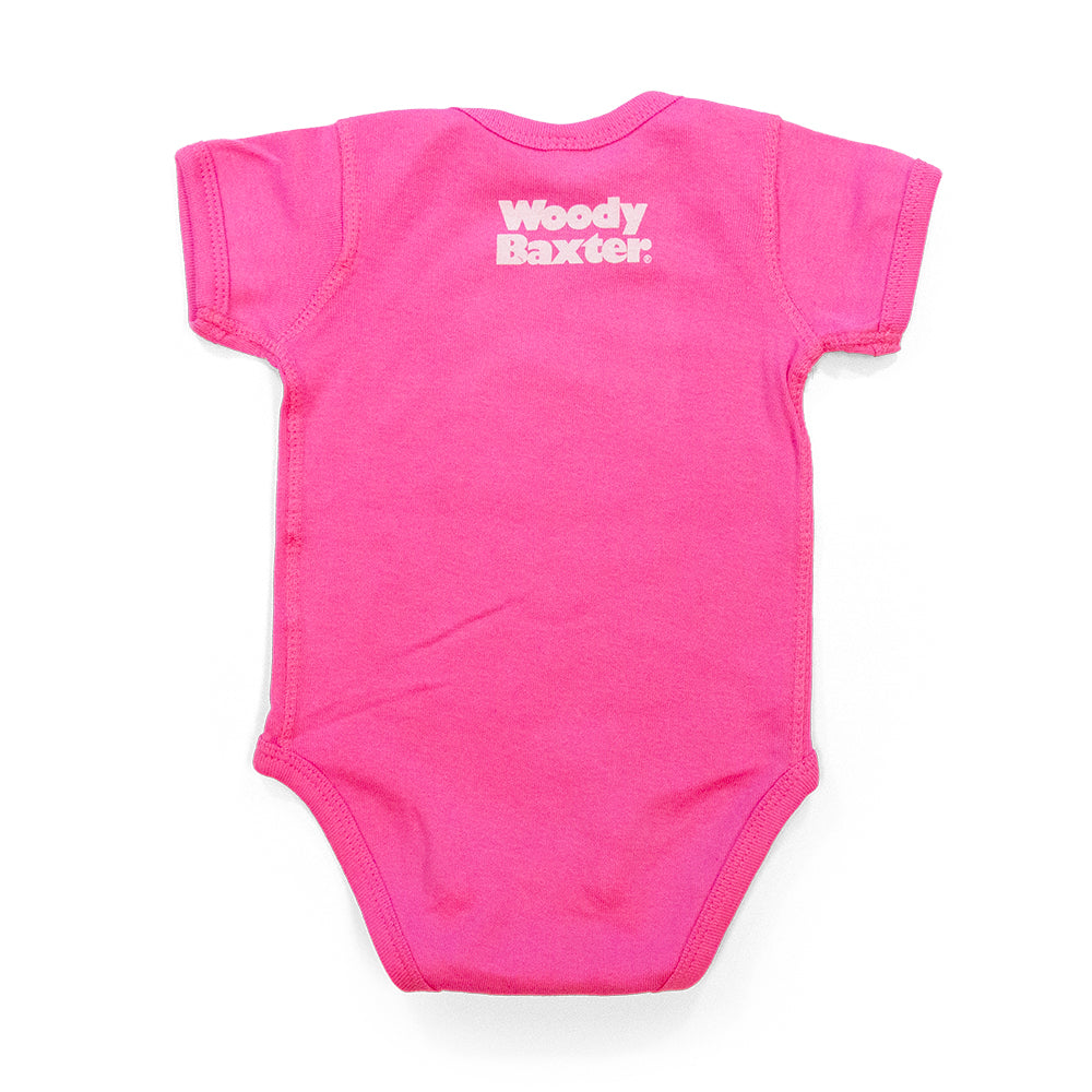 Colorado Mountains Onesie heather-grey back view