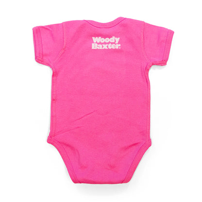 Colorado Mountains Onesie heather-grey back view