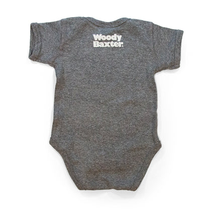 Colorado Mountains Onesie pink front view