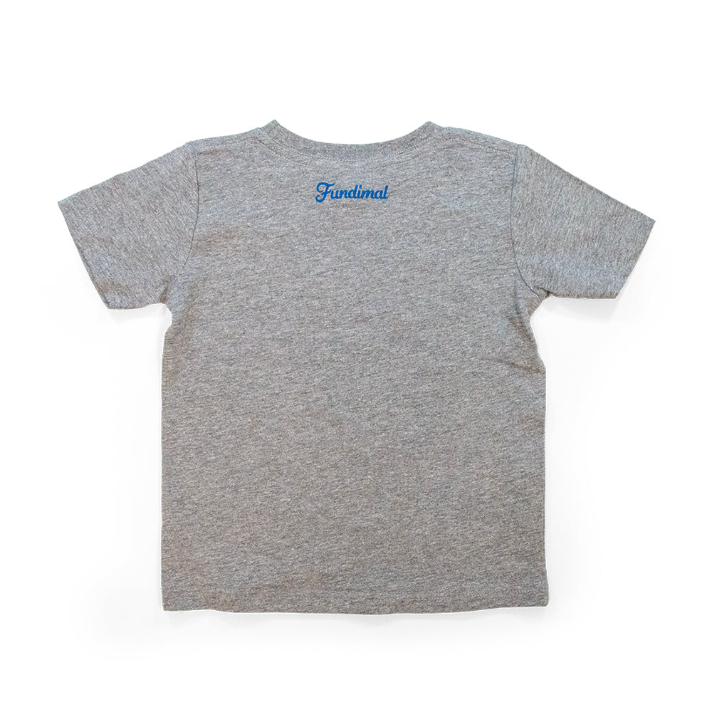 Toddler Panda Ski Colorado T-Shirt heather-grey back view
