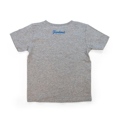 Toddler Panda Ski Colorado T-Shirt heather-grey back view