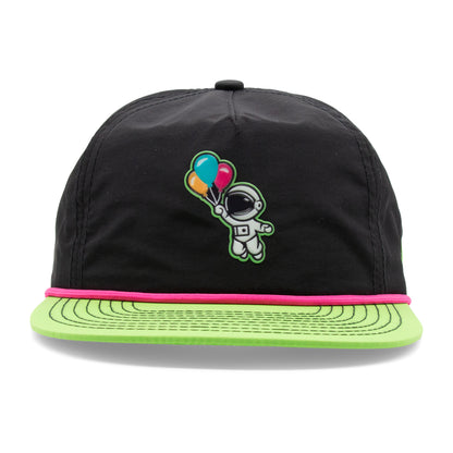 Adult Astronaut Rope Hat neon-green front view