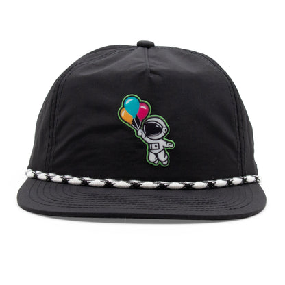 Adult Astronaut Rope Hat black back view