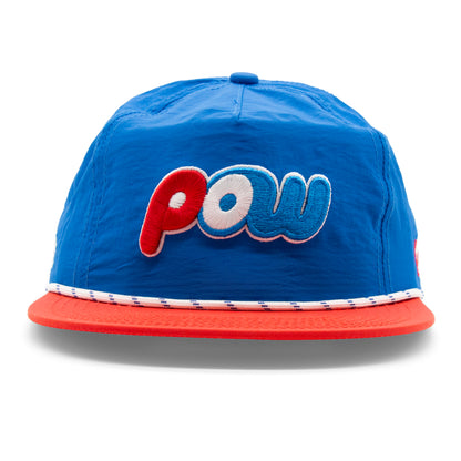 Adult POW Vintage Rope Hat royal front view