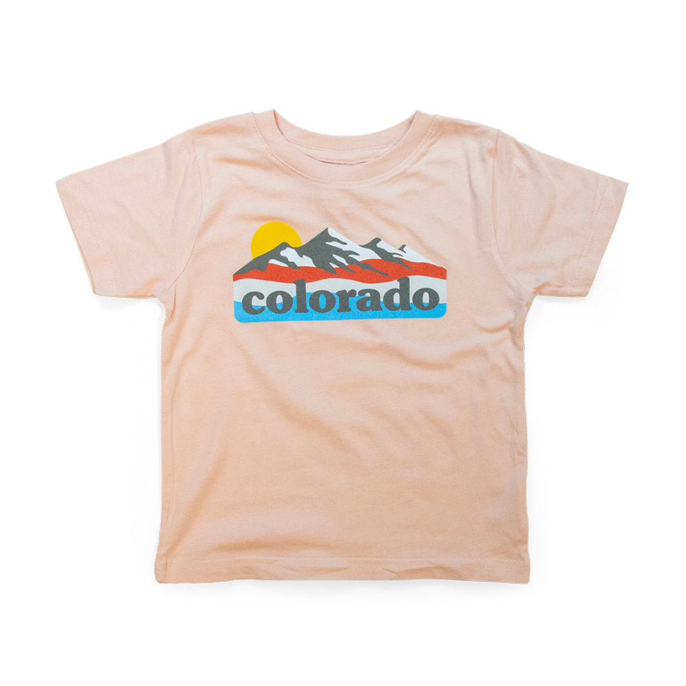 Toddler Colorado Mountains Sunrise T-Shirt