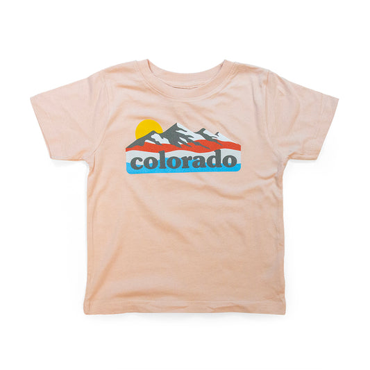 Toddler Colorado Mountains Sunrise T-Shirt