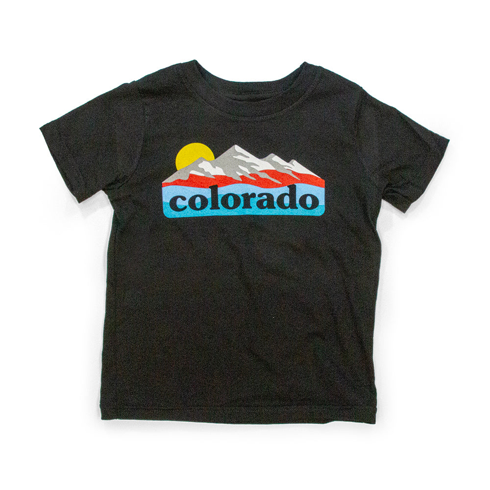 Toddler Colorado Mountains Sunrise T-Shirt