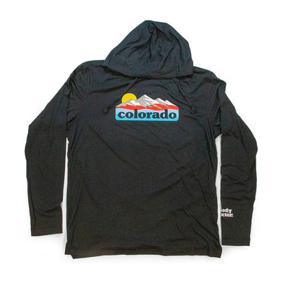 Men’s Colorado Mountains Sunrise Hooded T-Shirt