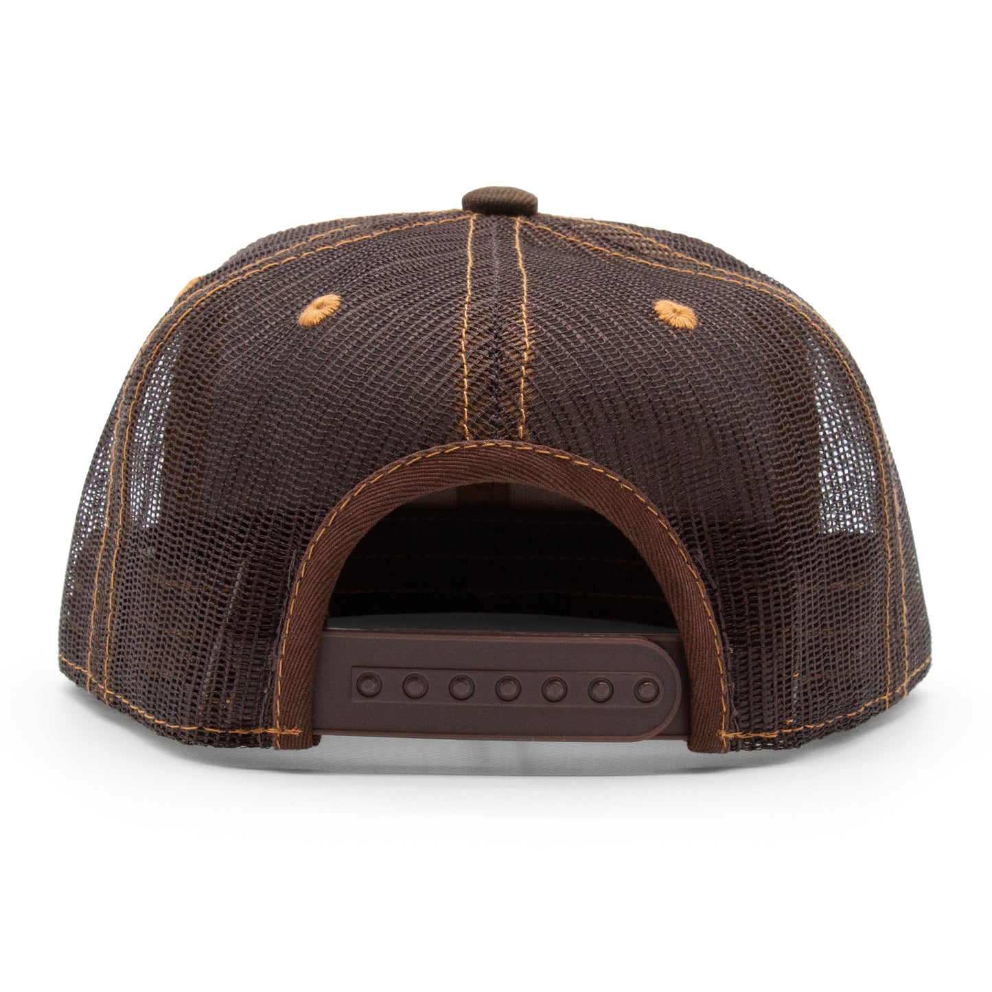 Kids Bison Flat Bill Hat Brown