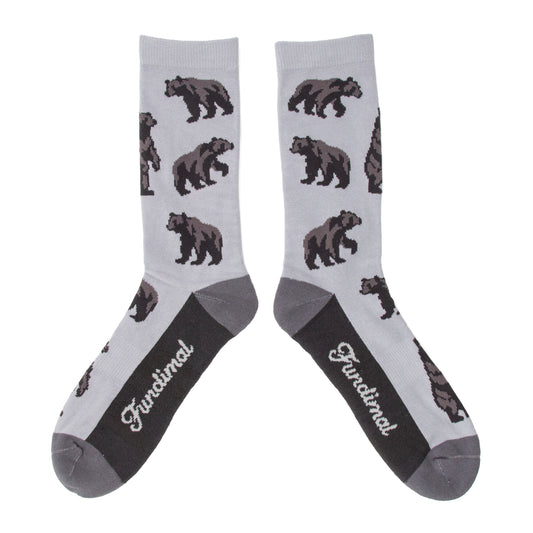 Adult Black Bear All Over Socks