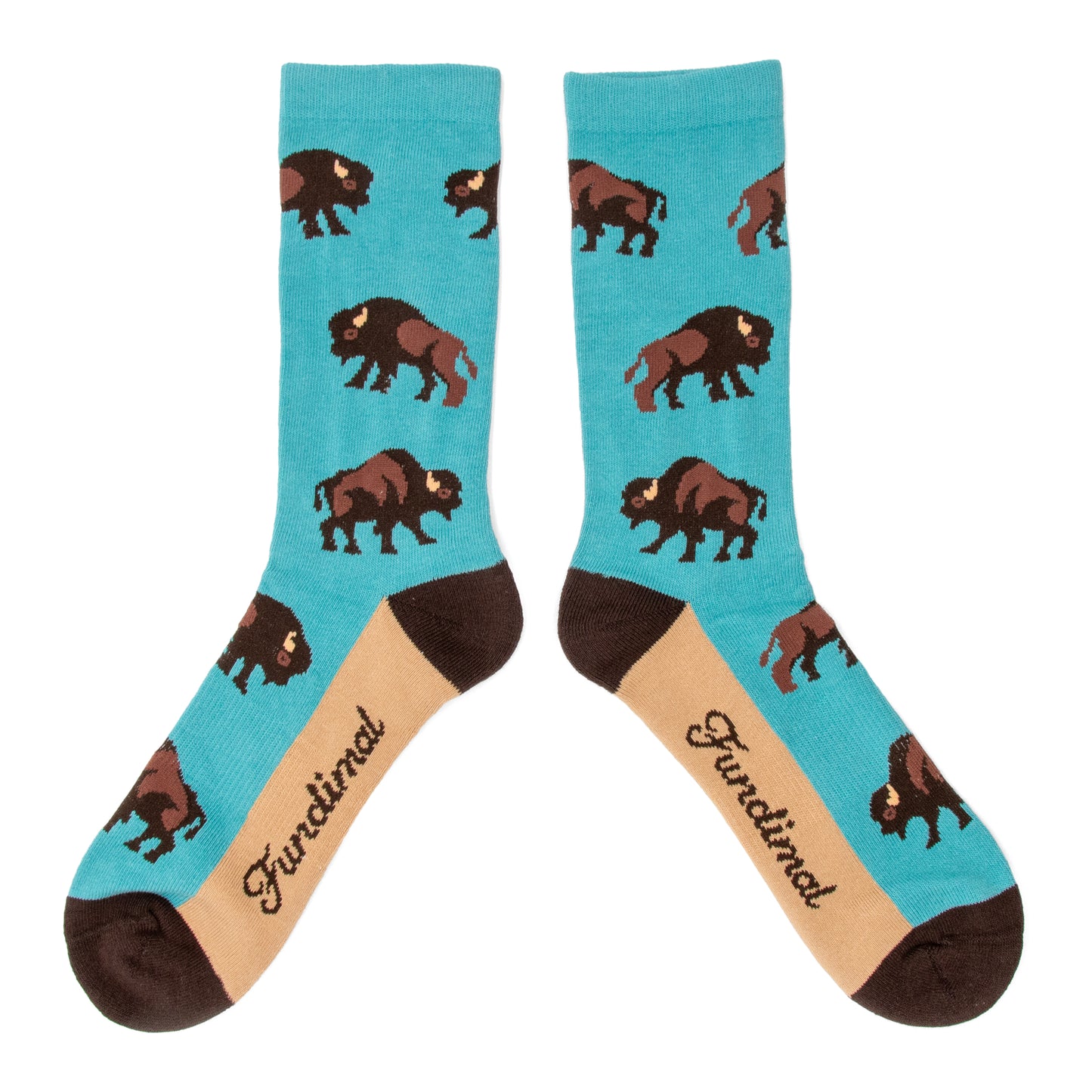 Adult Bison All Over Socks