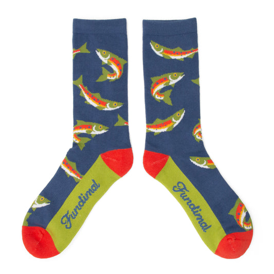 Adult Trout All Over Socks