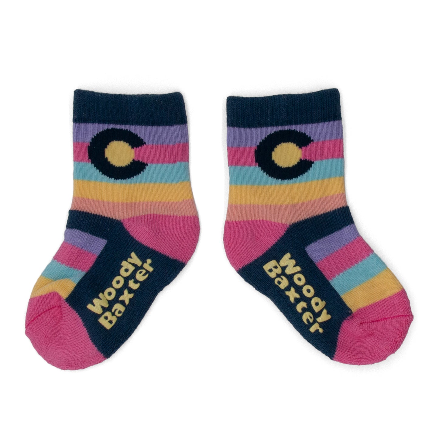 Toddler CO Stripe Pink Socks