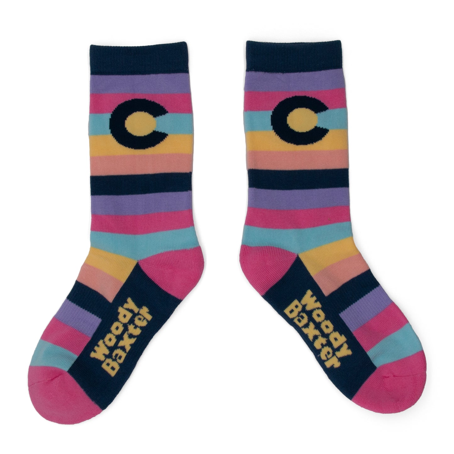 Big Kids CO Stripe Pink Socks