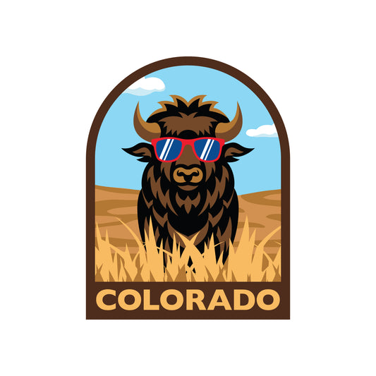 Colorado Buffalo Shades Sticker