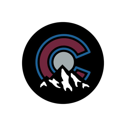 Colorado Mountains Sticker black