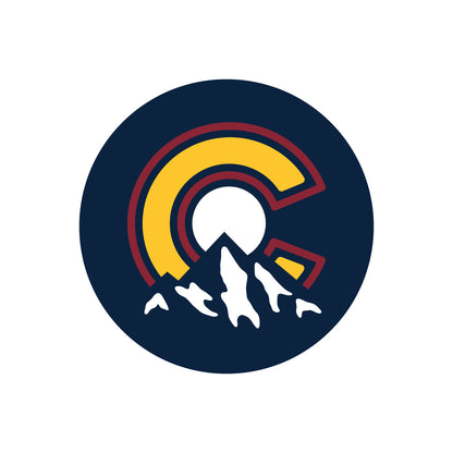 Colorado Mountains Sticker navy