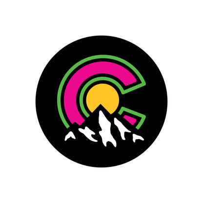Colorado Mountains Sticker pink