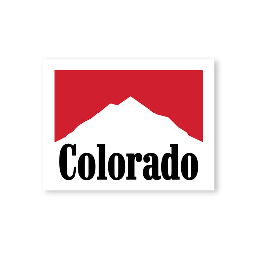 Colorado Peak Pack Sticker white-2