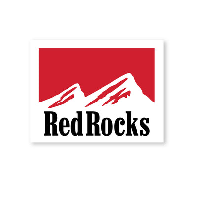 Red Rocks Sticker white-2