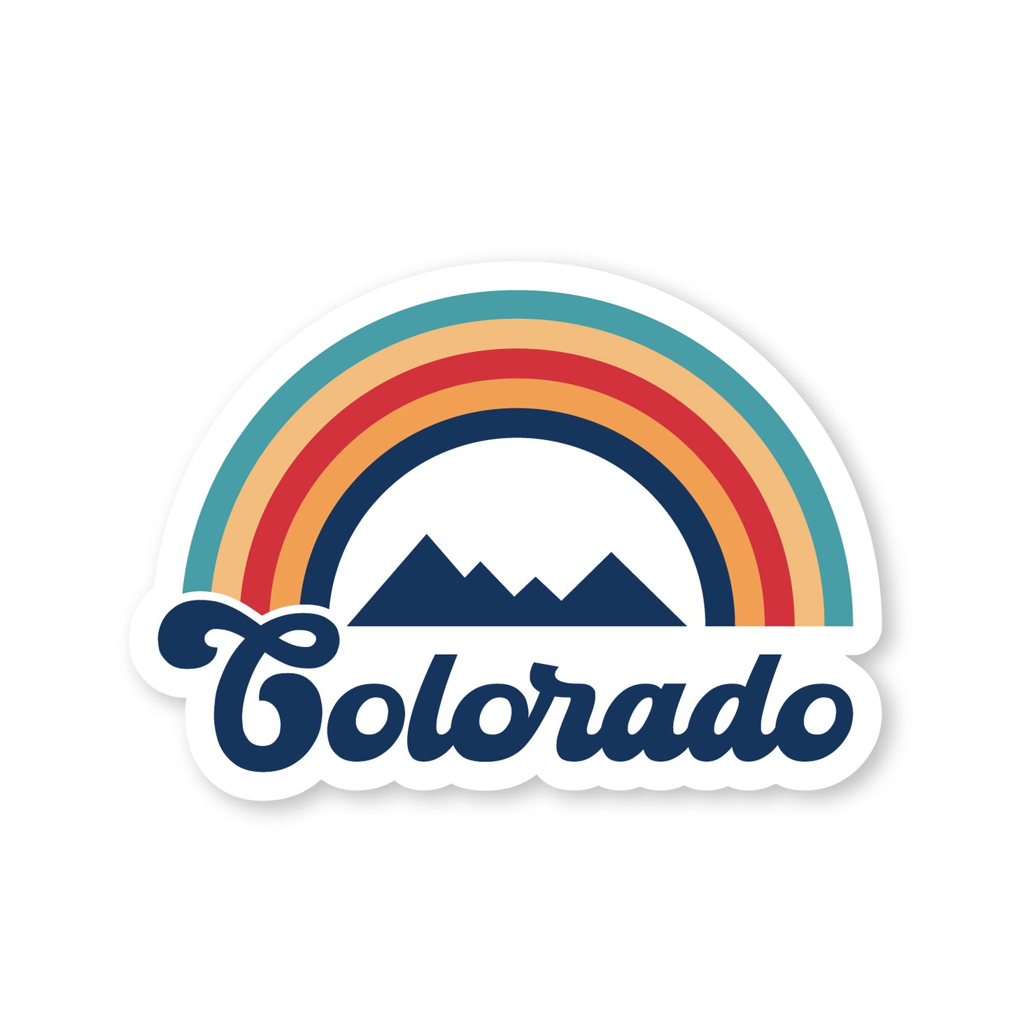 Colorado Rainbow Sticker