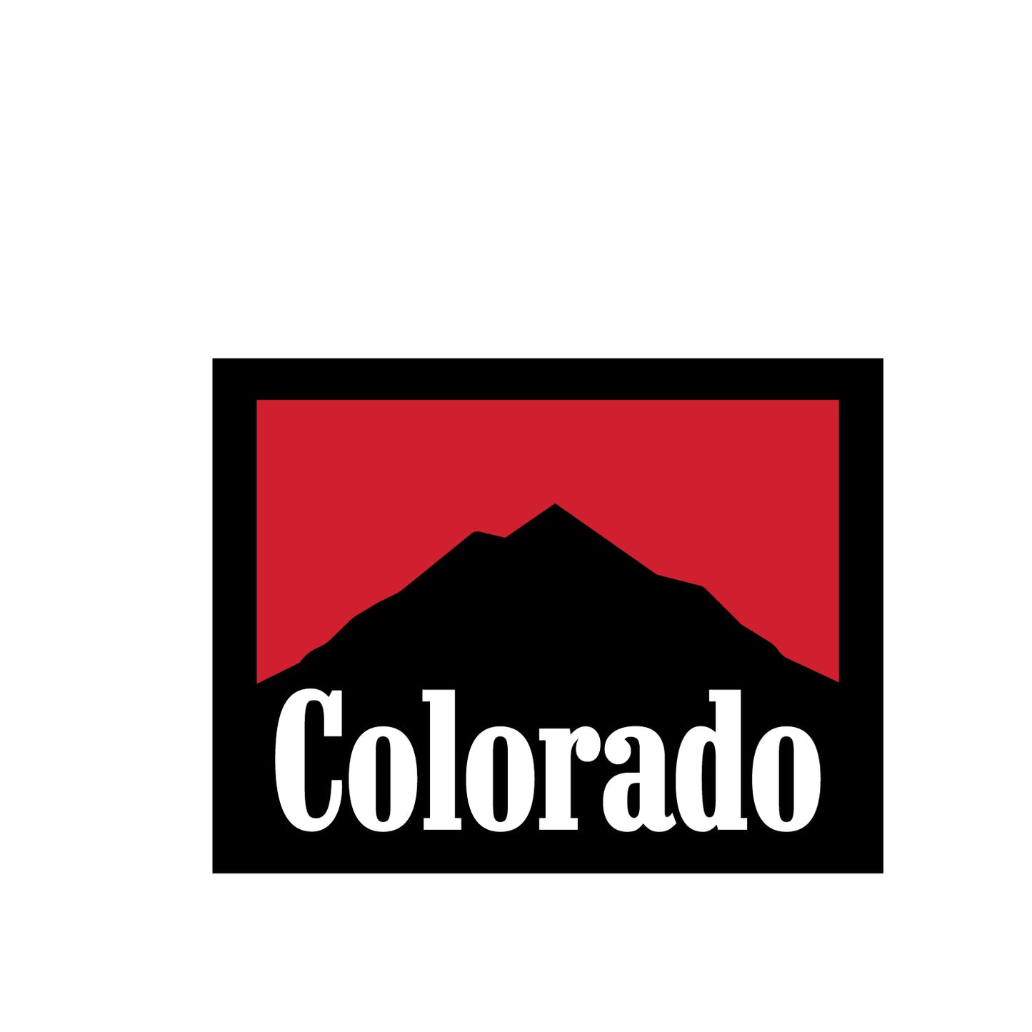 Colorado Peak Pack Sticker black