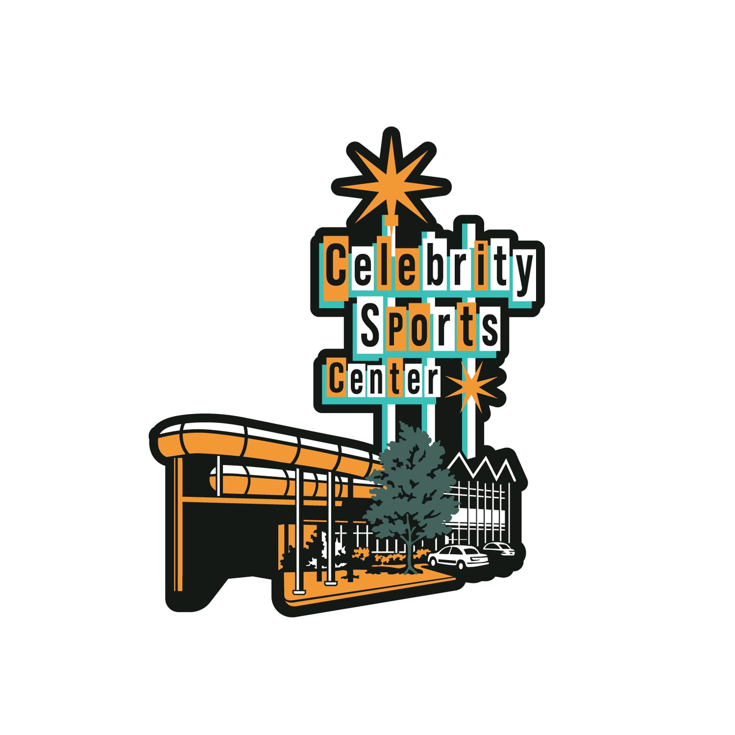 Celebrity Sports Center Sticker